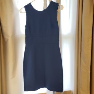 Ann taylor sleeveless blue dress